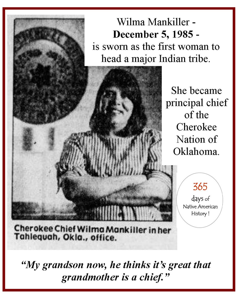 #wilmamankiller #womenshistory #cherokee #cherokeehistory #365daysofwalkingtheredroad