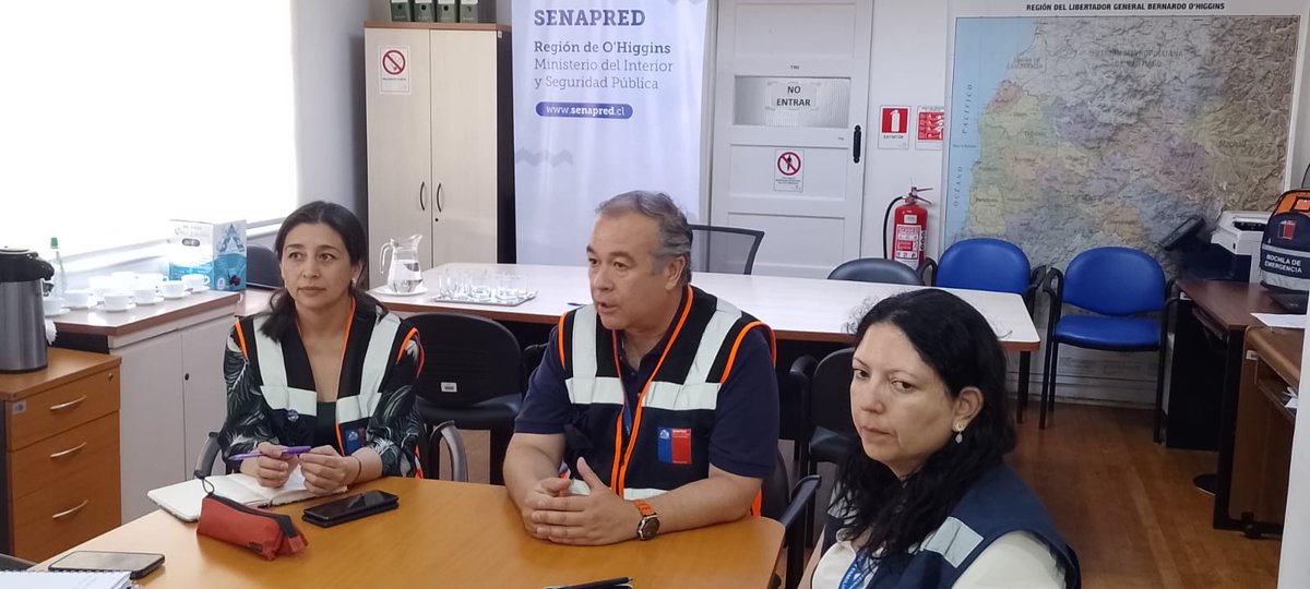 Senapred's tweet photo. Esta jornada #SENAPREDOHiggins encabezó capacitación sobre Gestión de Recursos de Emergencia y elaboración de fichas ALFAs y FIBEs, a equipos comunales encargados de emergencias. Participó en la instancia, #MIDESO y municipalidades de #LasCabras, #Litueche, #Codegua, #Paredones y #Marchigue.