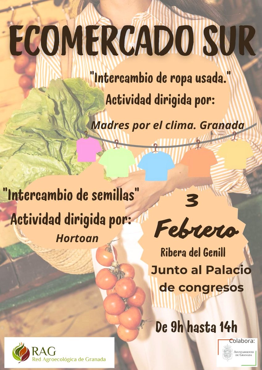 Este sábado tenemos Ecomercado Sur al lado de Palacio de Congresos.