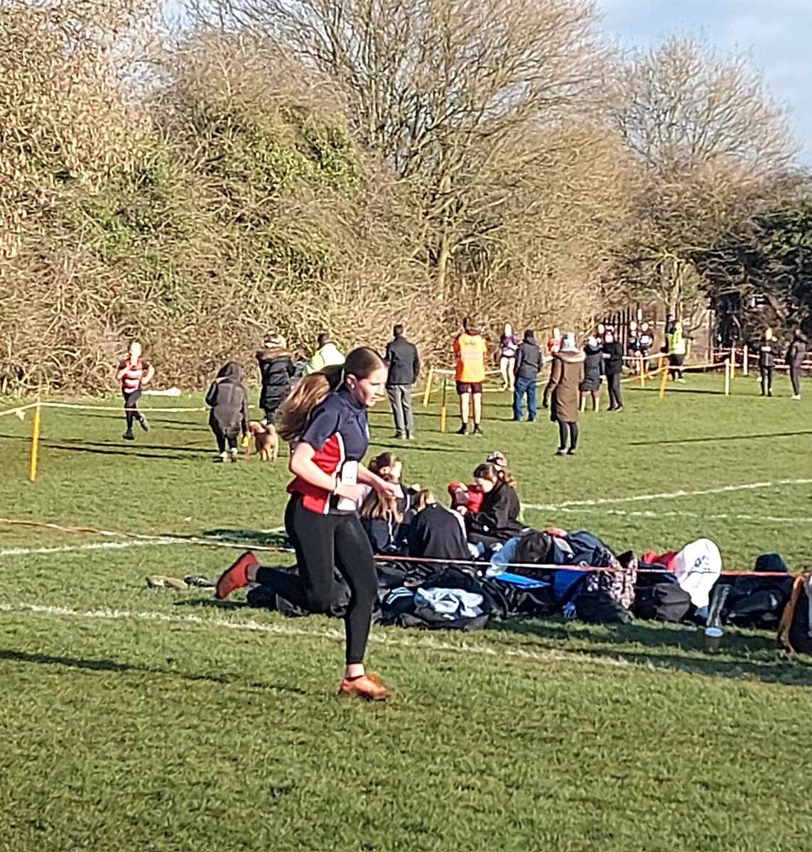 Amazing job by Becky M (25th in the Junior Girls race) at Humber Cross Country!😁👏