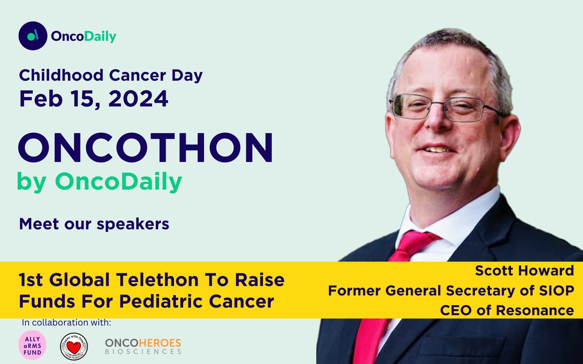 🔊 Meet the speakers of the First Global OncoThon 🧑🏻‍⚕️ Prof. Scott Howard 📍 Position: Former General Secretary of the International Society of Paediatric Oncology - SIOP, Deputy Director of the Yeolyan Hematology and Oncology Center, Ministry of Health of Armenia, Chief