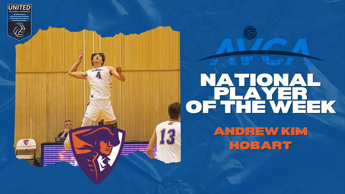 United Volleyball Conference (@theuvc) on Twitter photo Hobart’s Andrew Kim Named AVCA Division III National Player of the Week <a href="/HWSAthletics/">HWS Athletics</a> <a href="/HobartVBall/">HobartVolleyball</a>
theuvc.org/news/2024/1/30… Hobart’s Andrew Kim Named AVCA Division III National Player of the Week <a href="/HWSAthletics/">HWS Athletics</a> <a href="/HobartVBall/">HobartVolleyball</a>
theuvc.org/news/2024/1/30…