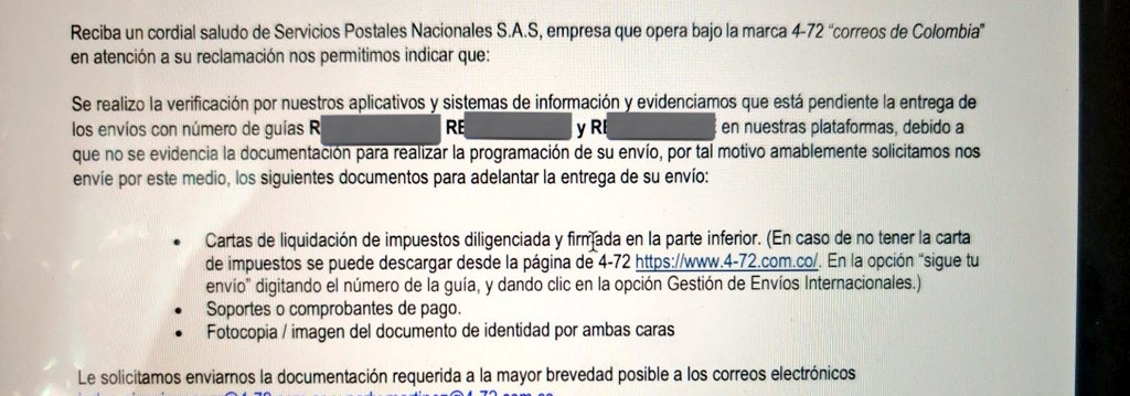 NataDiazP's tweet photo. @472Colombia @EveDeLioncourt @sicsuper Para acabar de ajustar, no sé para qué aceptan pagos por PSE si de todas formas van a poner a sus usuarios a enviarles todo por correo electrónico. Qué clase de sistemas manejan! https://t.co/27eDPGBAOb