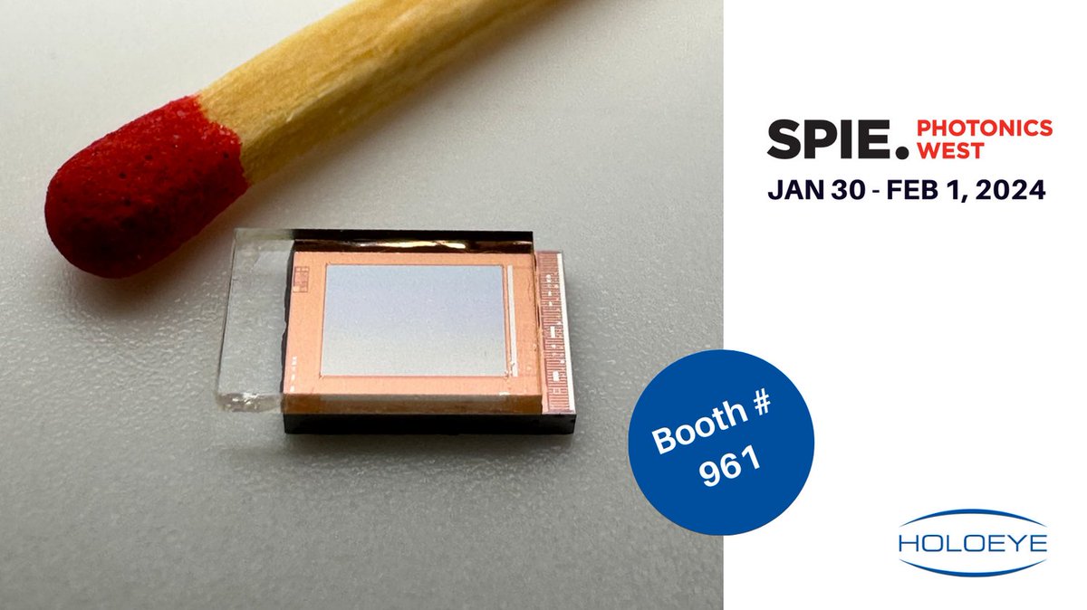 holoeye's tweet image. See first results of LCOS adaption of CMOS backplane by Fraunhofer FEP as introduced at their talk yesterday (spie.org/photonics-west…). 

Learn more at boot no. 961 and at the Fraunhofer FEP booth # 4136 (spie.org/ExhibitorDetai…)

#PhotonicsWest  #microdisplay