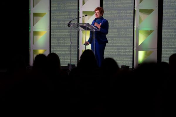 PLTWorg's tweet image. Marisa Wolsky, executive producer of @WombatsPBS took center stage during #SparkingCuriosity2024. #STEMeducation #PLTW