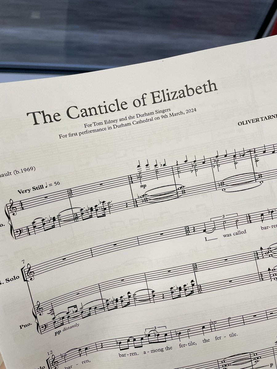 Did someone say ‘world premiere’? 🤩 We loved starting to work on this new piece by @Oli_Tarney and Lucia Quinault, ‘The Canticle of Elizabeth’, telling the story of the Virgin Mary’s cousin, Elizabeth.