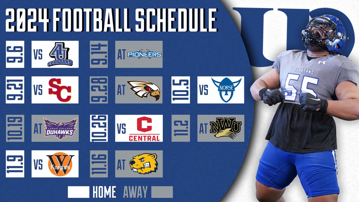 We’re excited to announce our 2024 schedule! Hope to see you supporting the Spartans!