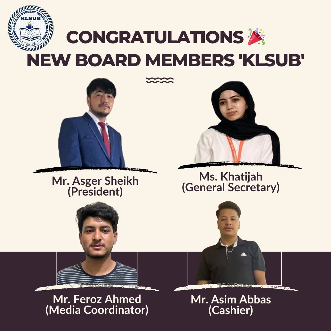 _KLSUB's tweet photo. Congratulations to all newly elected board members of KLSUB community 2024-25. https://t.co/iKFiWiymzy
