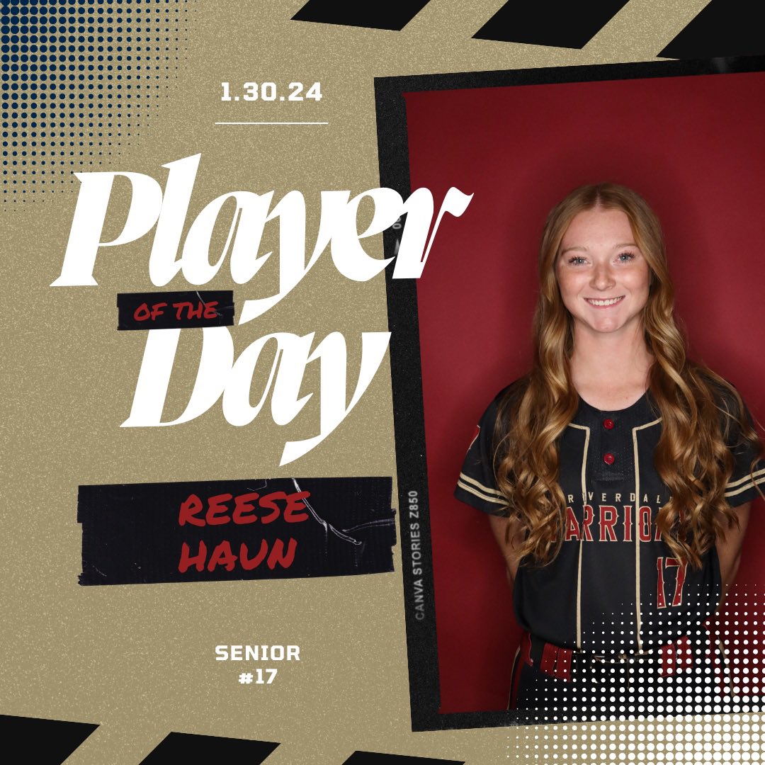 Our player of the day, senior outfielder Reese Haun! #GATA #Classof2024 🏹🥎 <a href="/RiverdaleHighTN/">Riverdale HS</a>