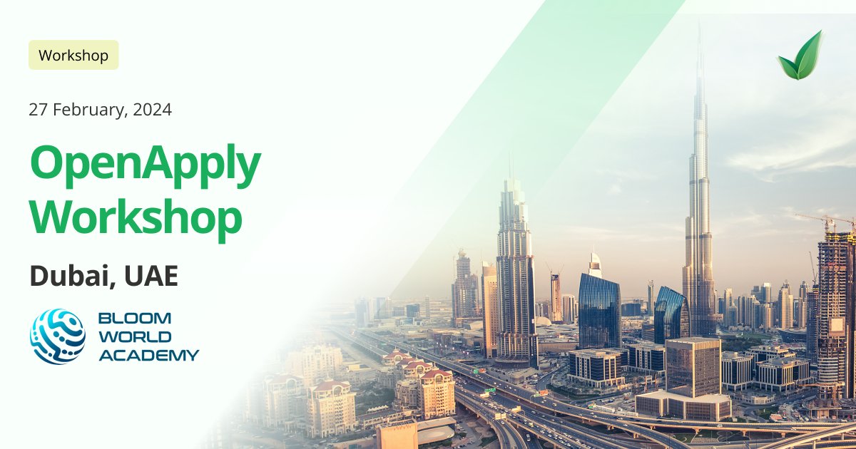 openapplyteam's tweet image. The countdown is on! ⏳ With just 4 weeks until the OpenApply Workshop in Dubai, don't miss out on this invaluable collaborative opportunity to connect with admissions professionals from the Middle East and beyond! 🏫
Register Now 👉 hubs.li/Q02jb-DX0