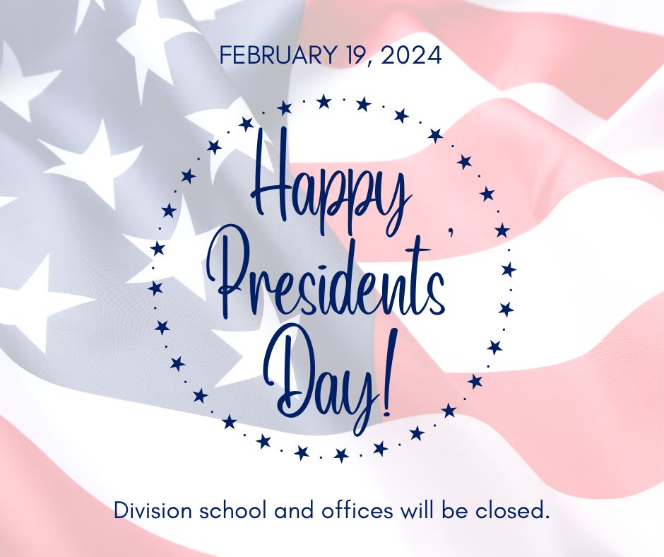 ManassasCitySchools (@mymcpsva) on Twitter photo Reminder: Division schools and offices will be closed for Presidents’ Day on Monday, February 19, 2024. Enjoy the three-day weekend, MCPS family! Reminder: Division schools and offices will be closed for Presidents’ Day on Monday, February 19, 2024. Enjoy the three-day weekend, MCPS family!