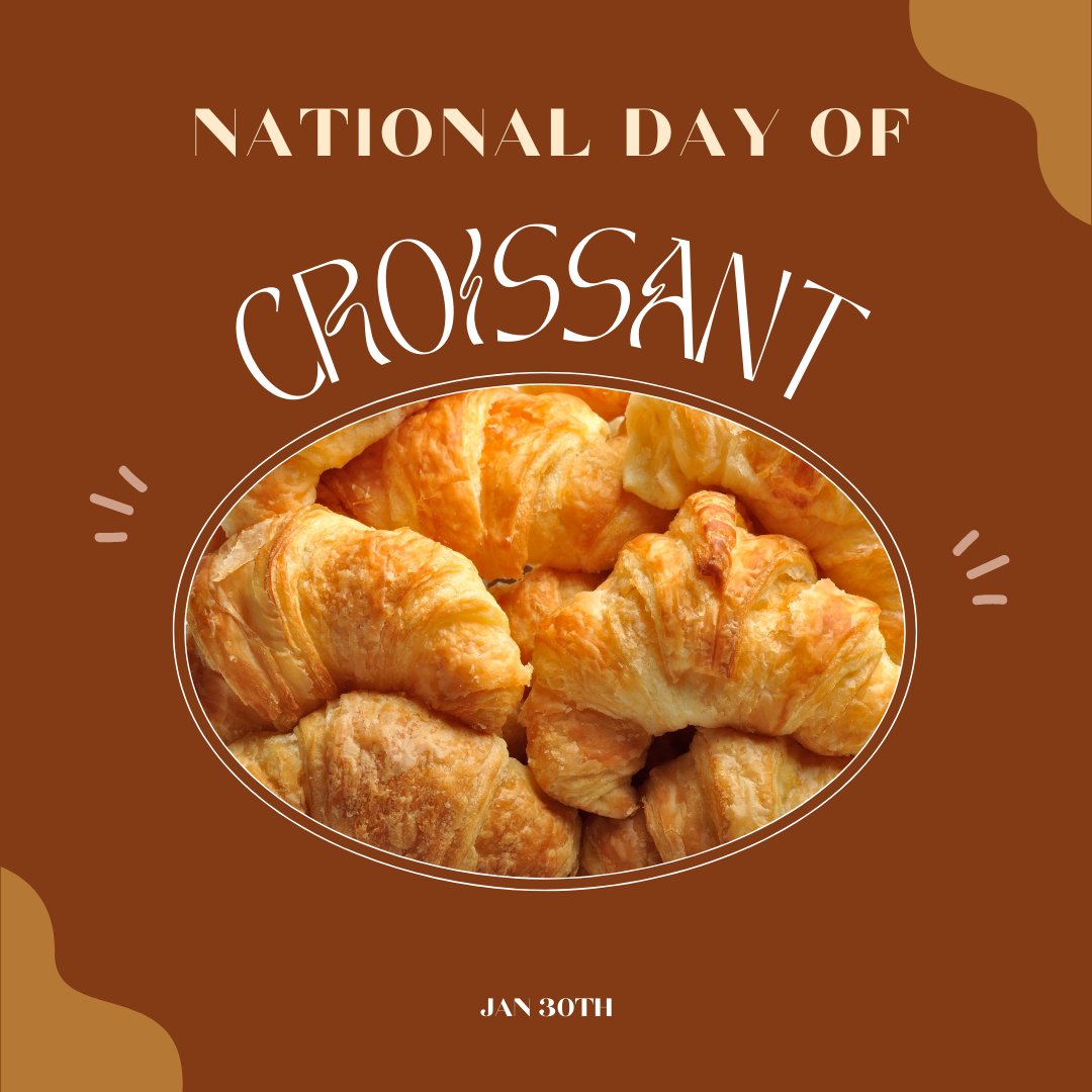 dee_realestate's tweet photo. Today is National Croissant Day! 🥐

Croissants are buttery, crescent-shaped rolls that are crispy on the outside and soft on the inside. 😋

Enjoy this day by eating your favorite croissant!

#NationalCroissantDay https://t.co/QUKbzOVGk7
