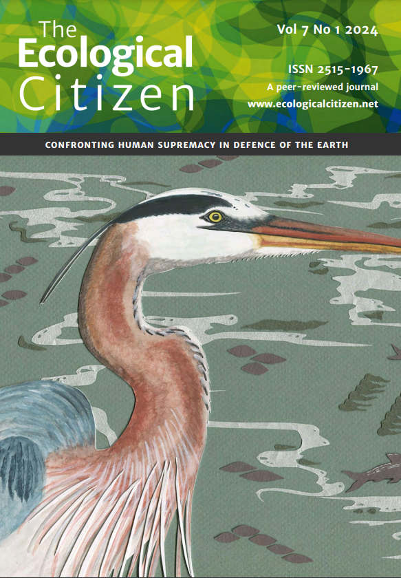 The new Jan 16, 2024 issue is now online from The Ecological Citizen @EcolCitizen and available open access, including nice article 'Enchanted minds, empowered hands: Reflections from an urban food garden' by Deborah Dutta @DuttaDeborah ecologicalcitizen.net/issue.php?i=Vo…