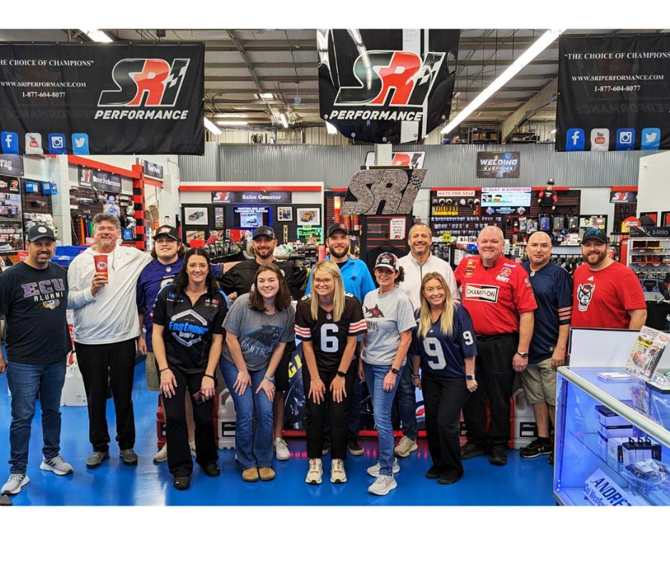 SRIPerformance's tweet image. We had some fun here at SRI this past Friday for #nationalhavefunatworkday! We all decided to wear our favorite team gear! 🙃  #sports #superbowl #funatwork #teamspirit #goteam