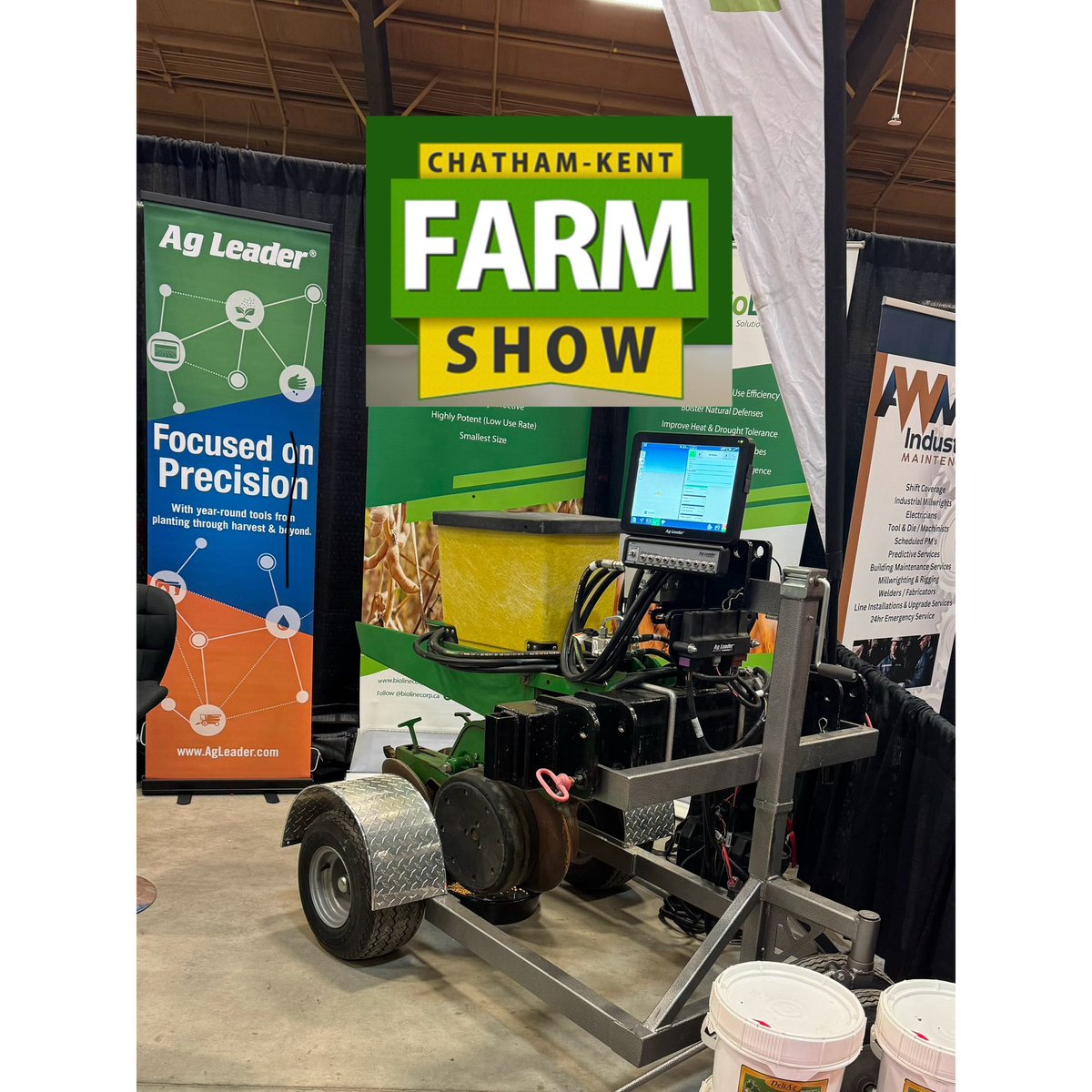 boyet_norte's tweet photo. #ChathamKentFarmShow once again! Drop by and see @AgLeaderTech with @RivardPrecision to get you ready for #plant24 with #SureDrive #SureForce #InCommand #SteadySteer #RightSpot https://t.co/6q7ua7pQi7