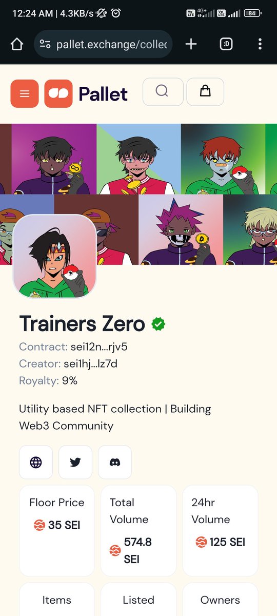 Trainers (@trainers_nfts) on Twitter photo This not ours ❌
pallet.exchange/collection/tra… dont buy this ❌
<a href="/Pallet_Exchange/">Pallet Exchange | The Sei Marketplace</a> This not ours ❌
pallet.exchange/collection/tra… dont buy this ❌
<a href="/Pallet_Exchange/">Pallet Exchange | The Sei Marketplace</a>