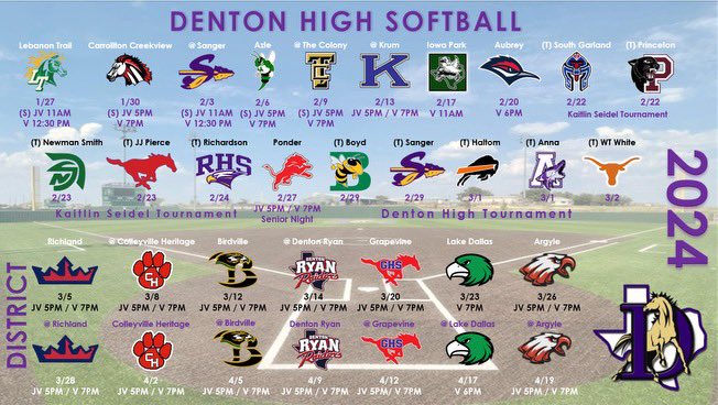 Denton High Softball tweet media