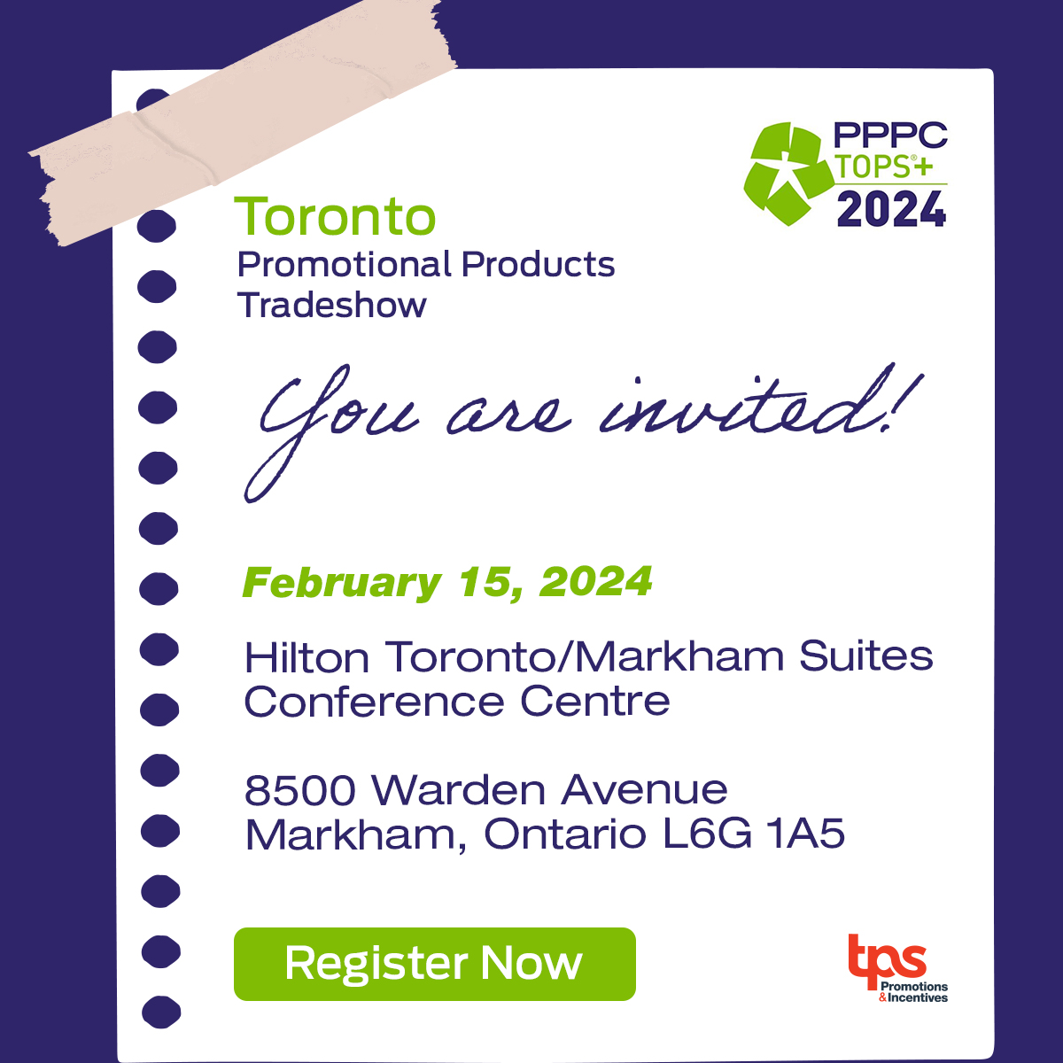 You’re Invited! Join us at @PPPCInc's Promotional Products Show to discover the LATEST innovations from top industry suppliers. Make sure to be part of it - register now!tpscan.com/tops-registrat… #promotionalproducts #corporategifting #corporategifts #brandedmerchandise #giftideas