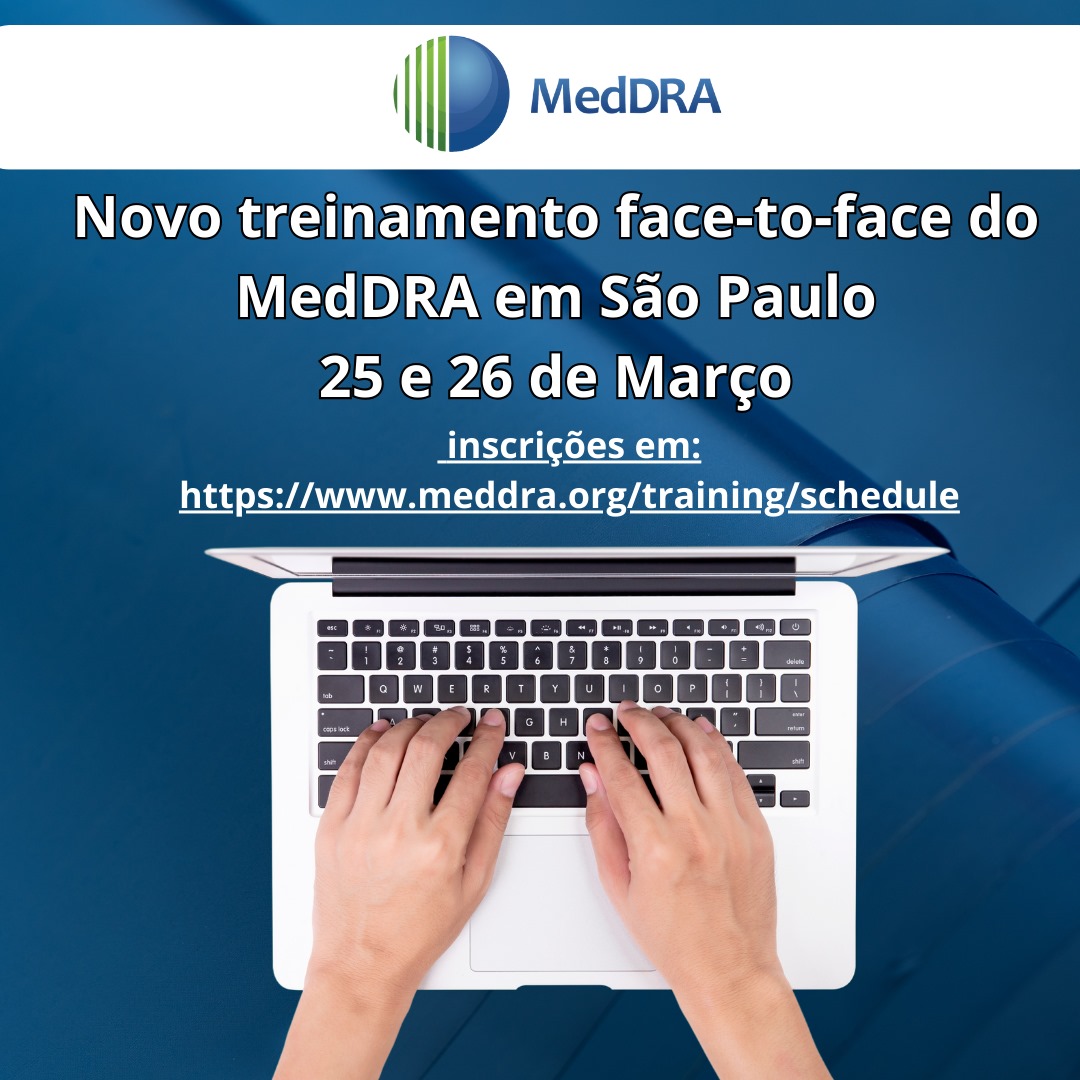 fecepe's tweet photo. Novo treinamento face-to-face do MedDRA em São Paulo - inscrições em https://t.co/1mmyuELQG8 https://t.co/u7o1ZQ3rLP
