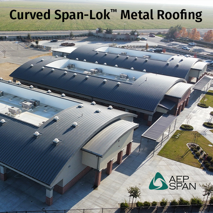 AEP_Span's tweet photo. This mechanically seamed curved metal roofing panel provides a bold aesthetic with a weather-tight design. Visit https://t.co/ebmpmessqm to learn more features &amp; benefits.
#StandingSeam #MetalRoofing #RoofSample #FreeSample #RoofDesign #CurvedRoof https://t.co/TWlrhOzSn4