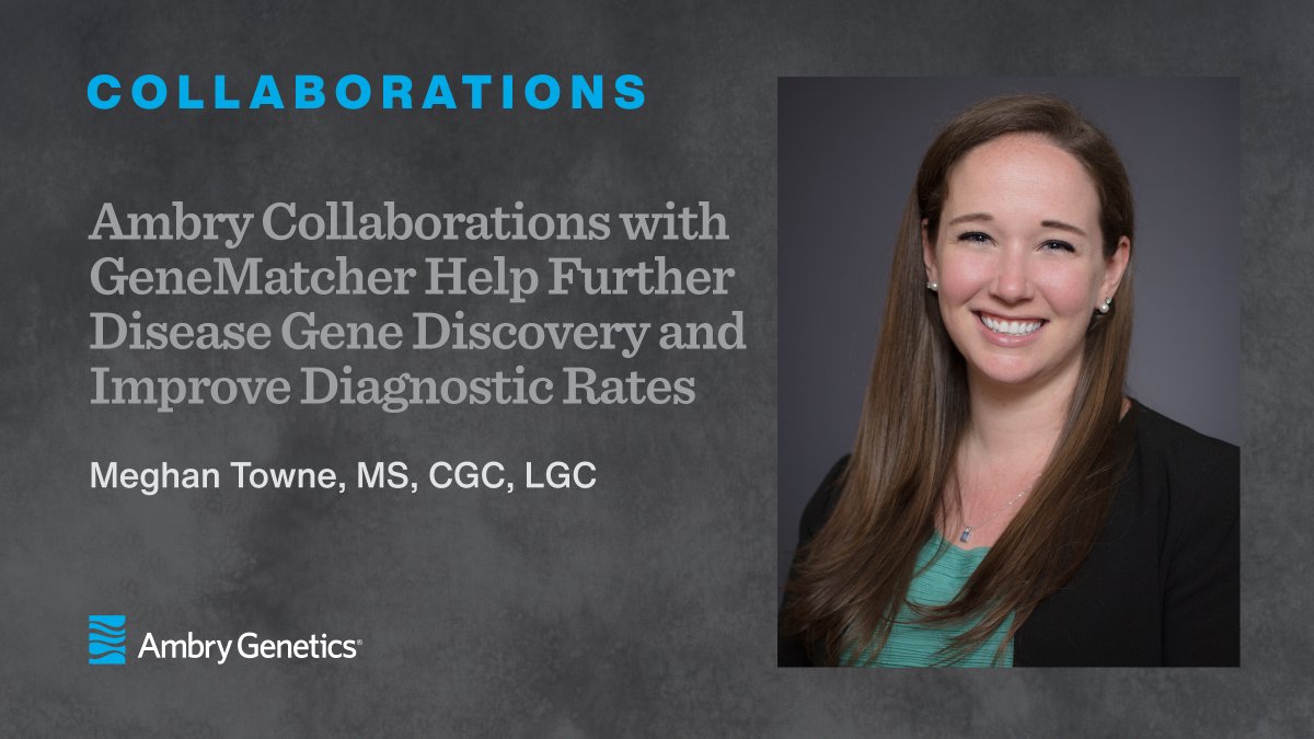 AmbryGenetics's tweet photo. Meghan Towne explains the importance of continued gene-disease relationships discovery for the #genomics community. Explore how labs can push discovery forward, especially for rare and ultrarare conditions. #raredisease #GeneMatcher #genechat #exome
https://t.co/XykTHlss0j https://t.co/Hg6RHjAeLz
