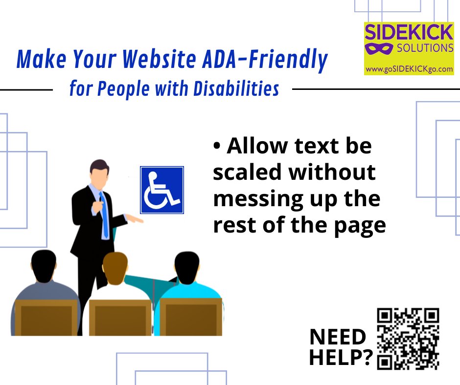 Accessibility can involve a lot of extra work and expense but you can work toward accessibility one day at a time.  #accessiblewebsites  #ADAcompliantwebsites