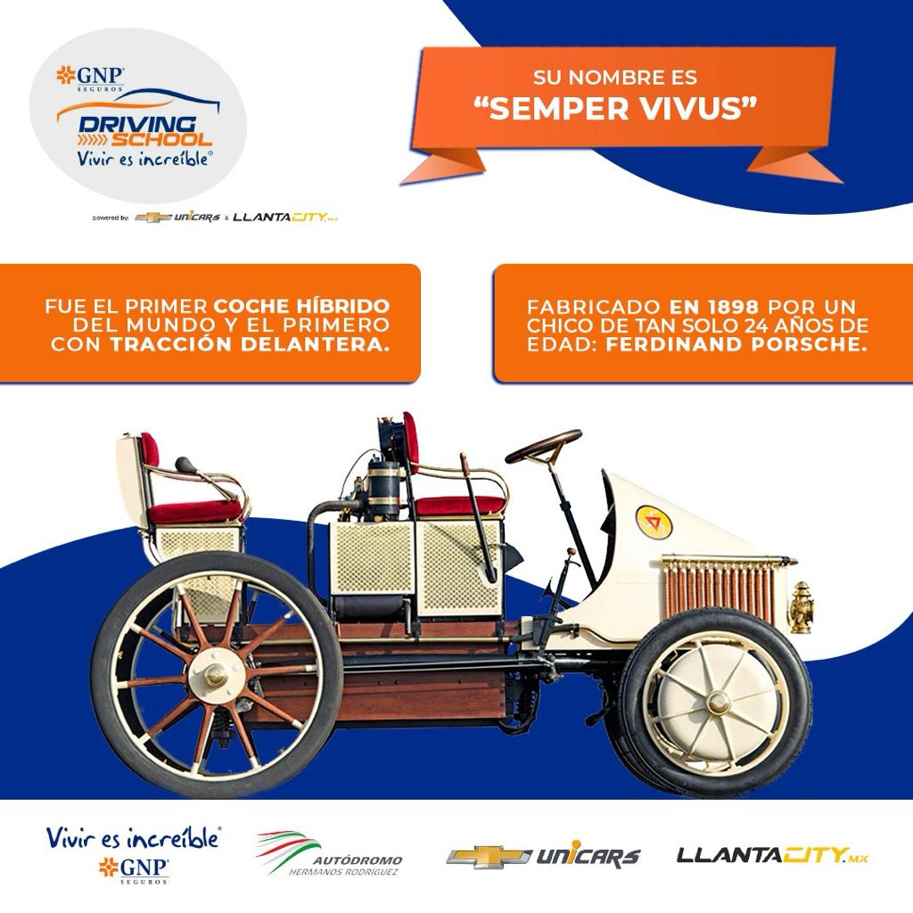gnpdriving's tweet photo. El primer auto híbrido

#gnpdrivingschool #Viviresincreíble @GNPSeguros #ahr #unicars #llantacity https://t.co/B5uxdjHxaY