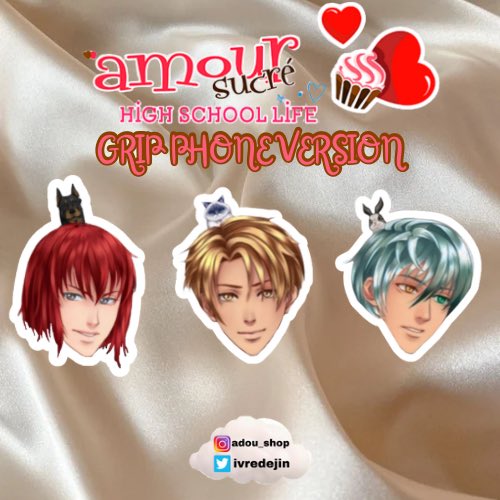 knoot_noot's tweet photo. 🫧 J’ai le plaisir de vous présenter mes Grip de Téléphone Amour Sucré avec nos 3 Protagonistes préférés : 

- Castiel &amp; son chien Démon
- Nathaniel &amp; son chat Blanche
- Lysandre &amp; son lapin Rosa

• Prêt à craquer pour avoir votre crush entre vos mains?

💌 commission en dm https://t.co/ZR2f1BI2dz