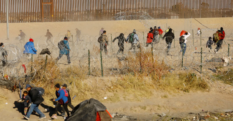 NRO's tweet photo. Biden inherited a border that was under control. 

Then he tore it all down.