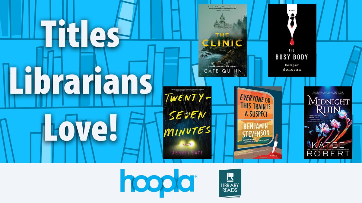 📚✨ Explore the top picks from the LibraryReads list on hoopla. hoopla.app.link/6t82gCYvuGb