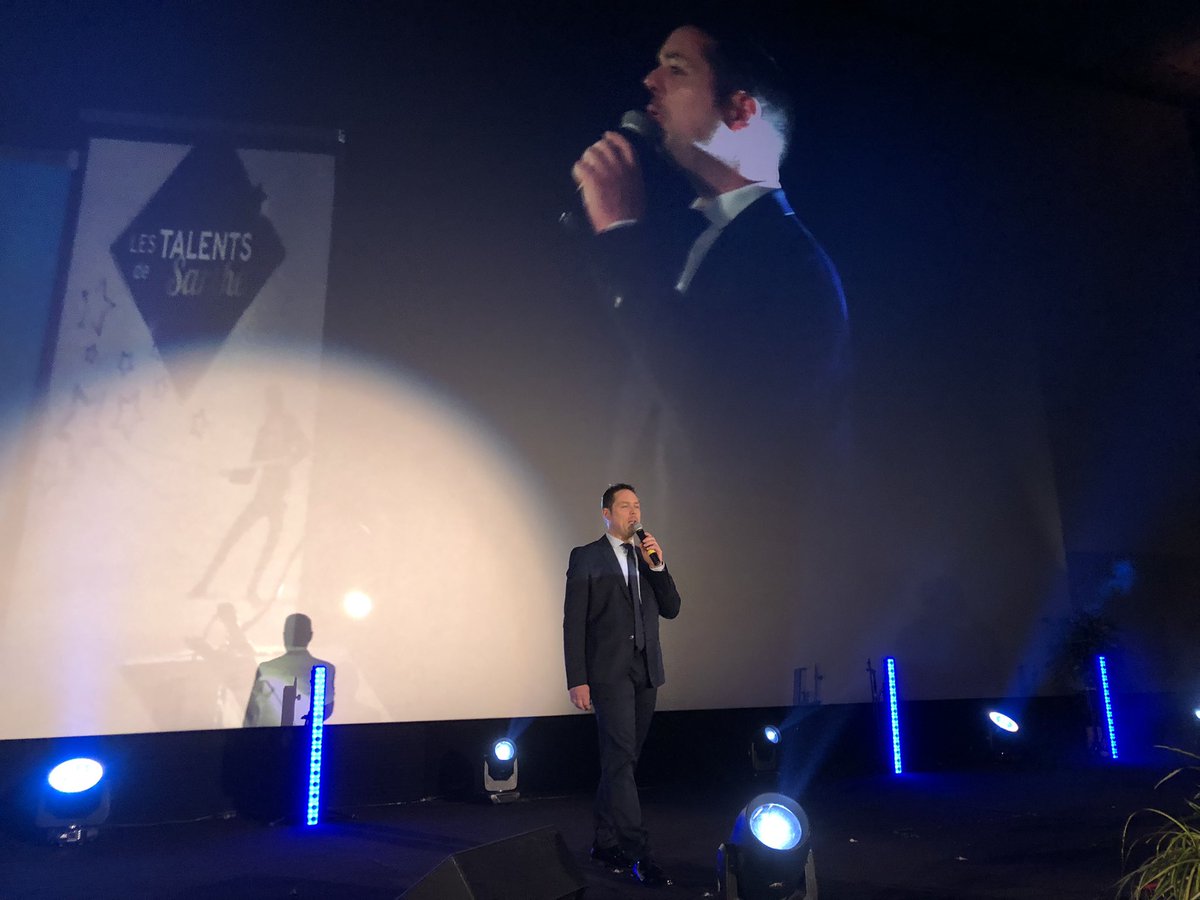 DirectMl's tweet photo. La soirée est animée par le Sarthois Olivier Drouin 
#TalentsdelaSarthe https://t.co/czcINx1gjO