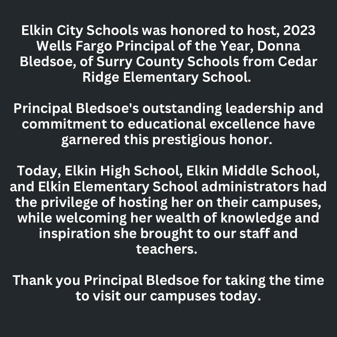 Elkin City Schools tweet media