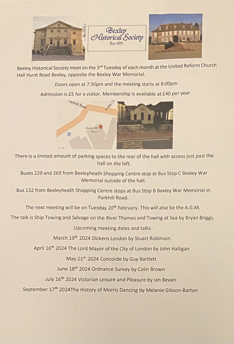 Dates and talks for 2024