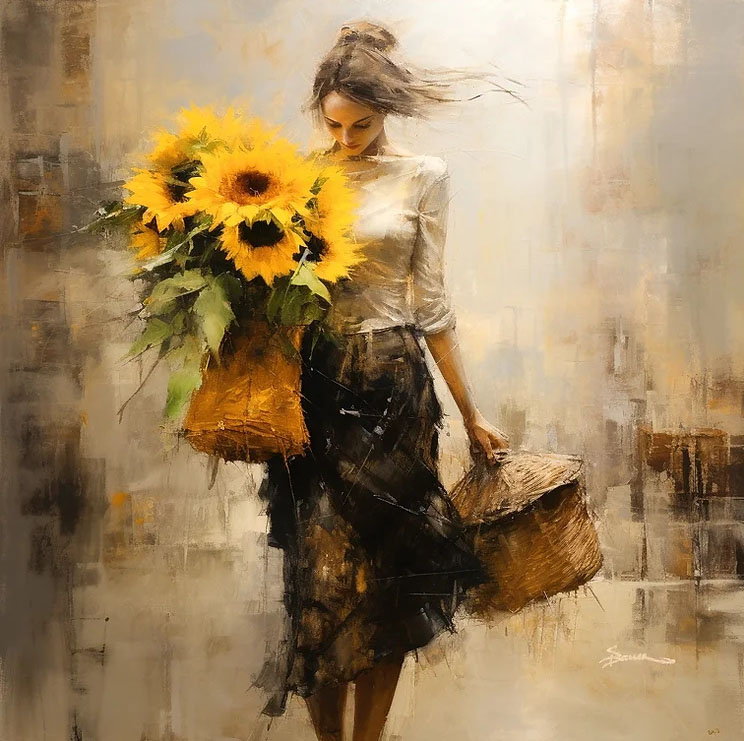 fraveris's tweet photo. Sebastian Bauer (Poland) - "She Loves Sunflowers"

"I want to be like a sunflower; so that even on the darkest days I will stand tall and find the sunlight." https://t.co/Qv7tD08Xta