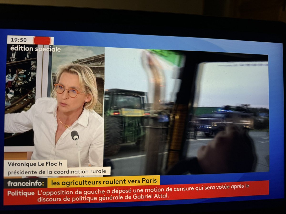 « On se demande si ce n’est pas la <a href="/FNSEA/">La FNSEA</a> qui représente le ministère de l’agriculture » <a href="/VeroLefloch/">Véronique Le Floc'h</a> Pdte <a href="/coordinationrur/">Coordination Rurale</a> sur <a href="/franceinfo/">franceinfo</a> 

#CoordinationRurale
#AgriculteursEnColere

<a href="/GabrielAttal/">Gabriel Attal</a> <a href="/MFesneau/">Marc Fesneau</a>