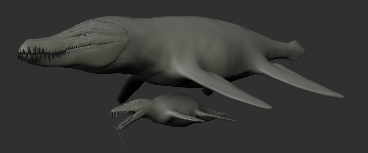 kaprodonychus's tweet photo. Since the animal was guessed correctly, there was no need hiding it anymore. Say hello to AUS mod’s Kronosaurus Abyssi! The model currently is still in early works but the overall model shape is 98% complete. Next is detailing! Sizing is accurate
#Arksurvivalascended #Arkmodding https://t.co/ICfwWNVhuu