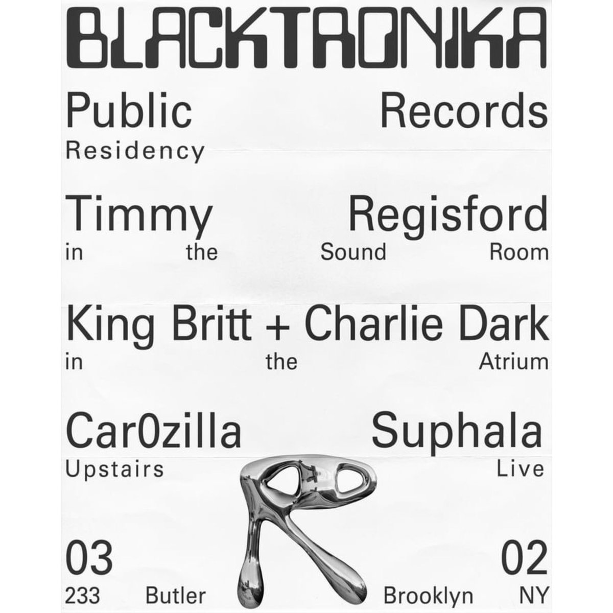 In March I have the honor to play the Upstairs room of Public Records during the Blacktronika x Shelter event. I am overjoyed to play alongside two iconic musical figures of our lifetime, electronic music producer/historian @kingbritt and NY disco legend Timmy Regisford. 🪩 🙏🏼