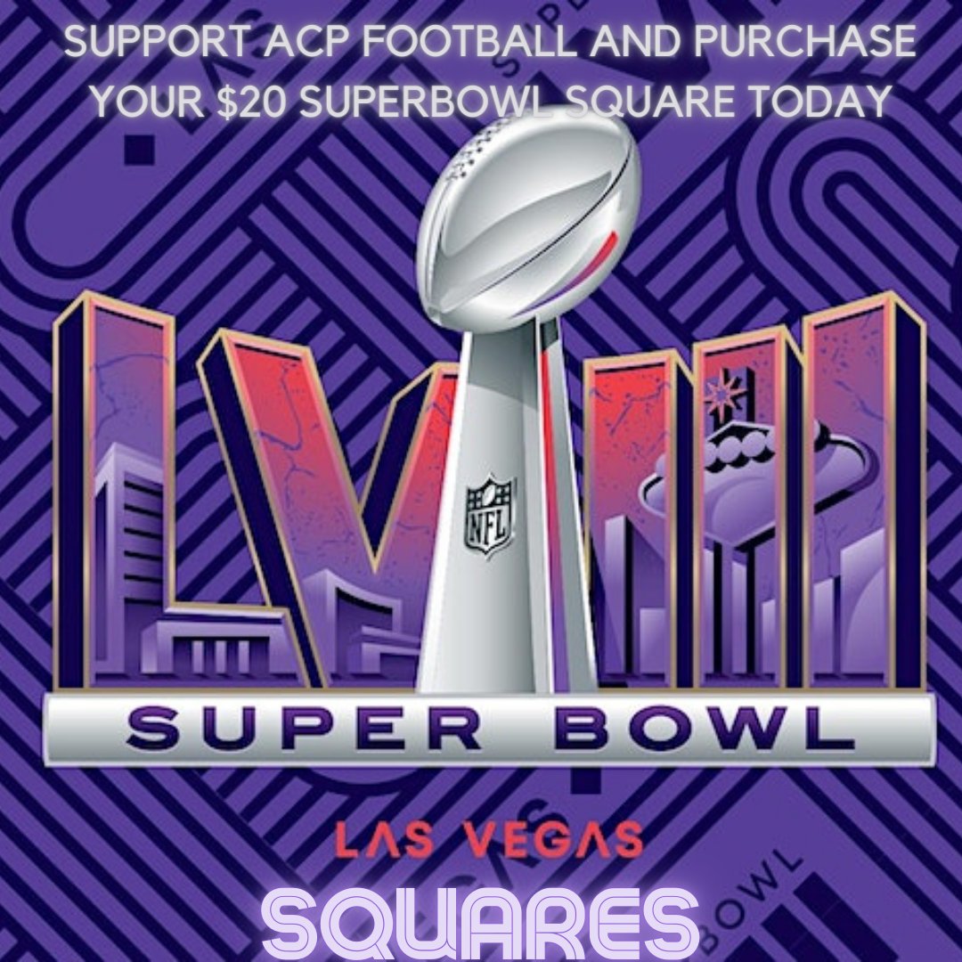 Support ACP Football with Super Bowl Squares. Each square is $20.00 eventbrite.com/e/776774693017…