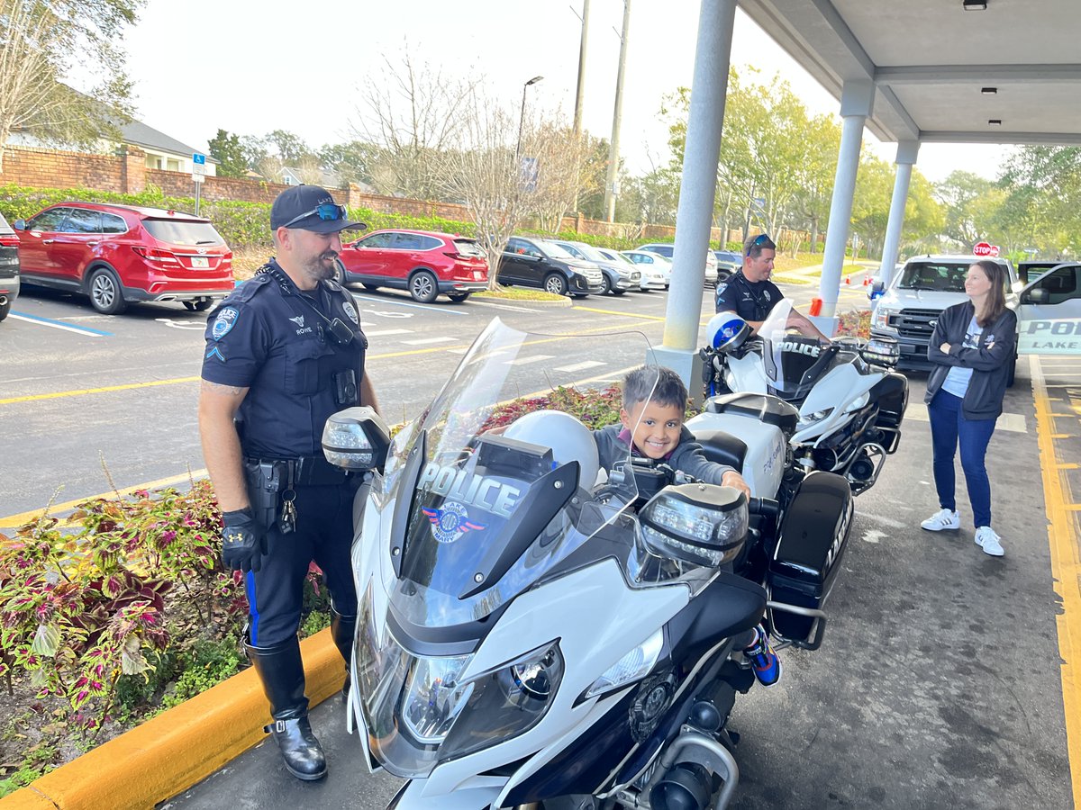 Our PreK students had a BLAST learning about the work of the <a href="/LakeMaryPD/">Lake Mary Police Department</a>! They got to explore police motorcycles, peek inside patrol cars, and ask lots of great questions. Thanks to the LMPD for making learning so much fun! We're so grateful for your dedication to our community.