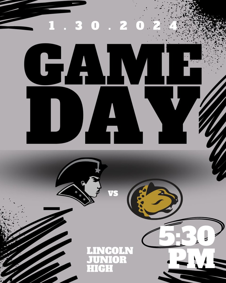 HAPPY GAME-DAY!! The Patriots are playing at Lincoln Arena against the Leopards! Jv tips at 5:30pm, and varsity tips off at 6:30pm!! #Patriotway #TGHT