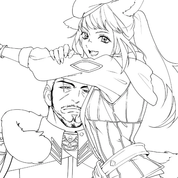線画も需要があるって言ってもらったから☺️❤️ 