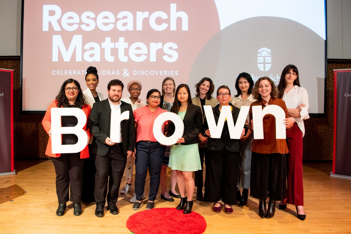 Nominate a Graduate Student for Research Matters
Due: Feb. 16, 2024

Nominate graduate students with strong research stories for Research Matters, an event featuring brief talks where students explain why their research matters.

Event date: April 18, 2024
go.brown.edu/researchmatters