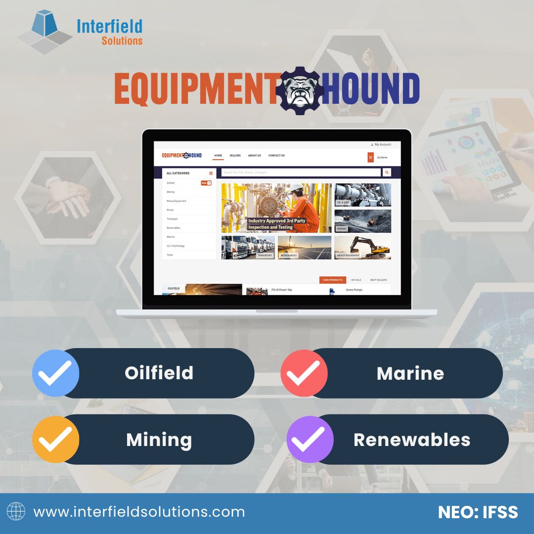 IFS_Global_'s tweet photo. Equipment Hound, our flagship platform, streamlines global equipment and supply procurement. This platform eliminates the traditional in-person verification of purchases that were used in the past.
 
See below for some of the industries we help! https://t.co/69df12MmZd https://t.co/OCzMDYWKzp