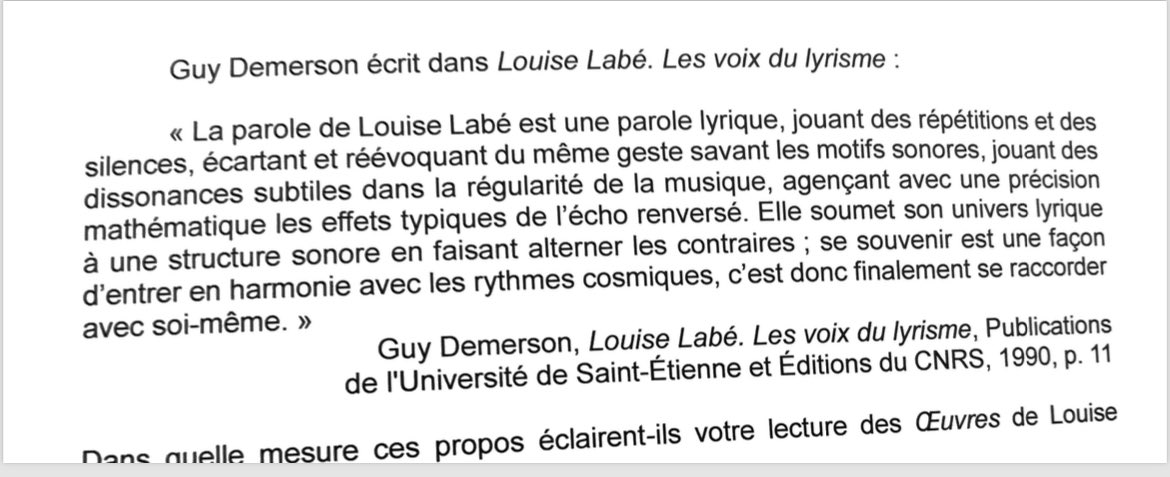 Alors les internes qui ont passé l'#agrégation de lettres , vous avez aimé le sujet sur #LouiseLabé ? #EducationNationale #Agrégés #CAPES