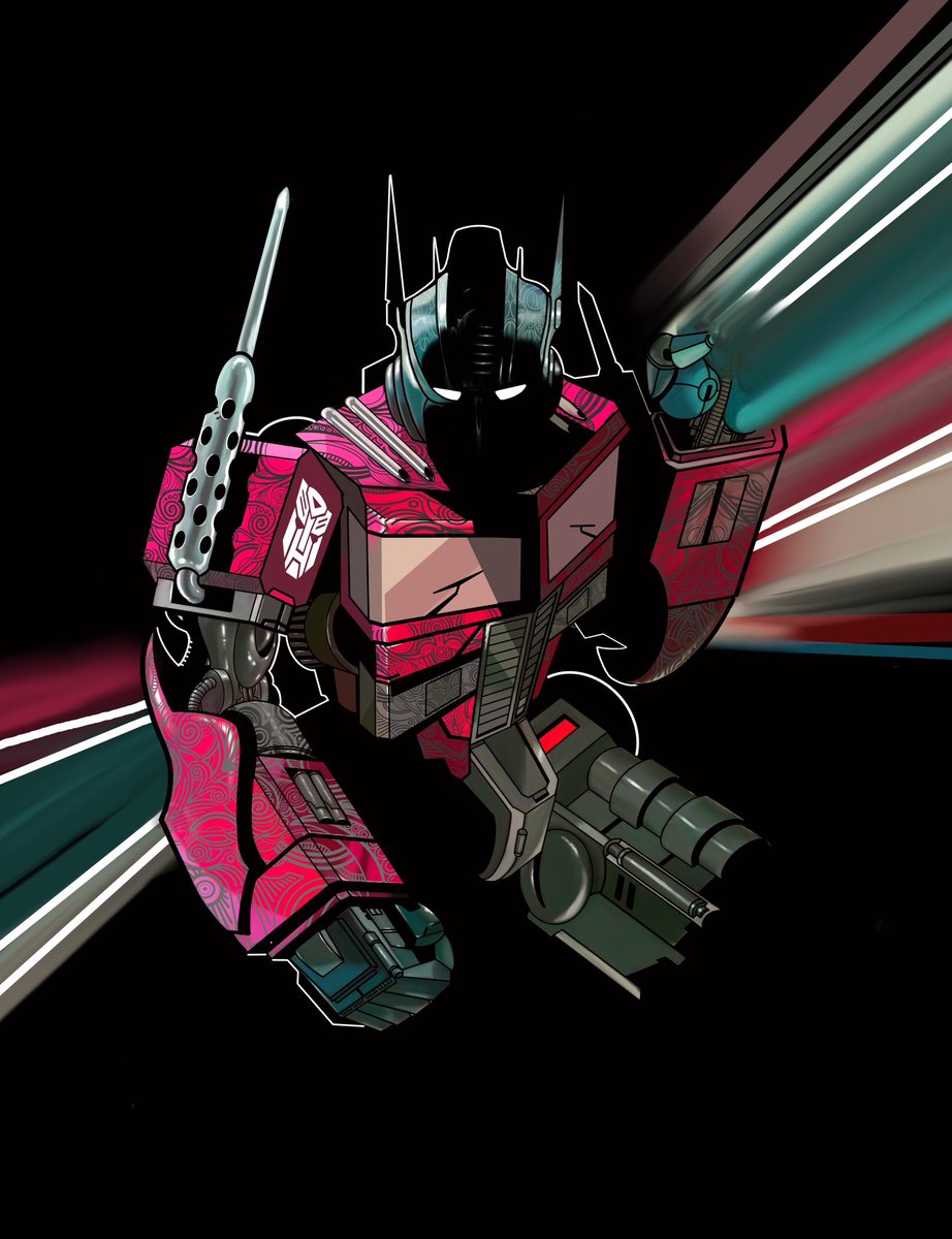 Reworked an old piece from 2011. Love making art on my iPad using <a href="/Procreate/">Procreate</a>  #OPTIMUS #optimusprime #Transformers