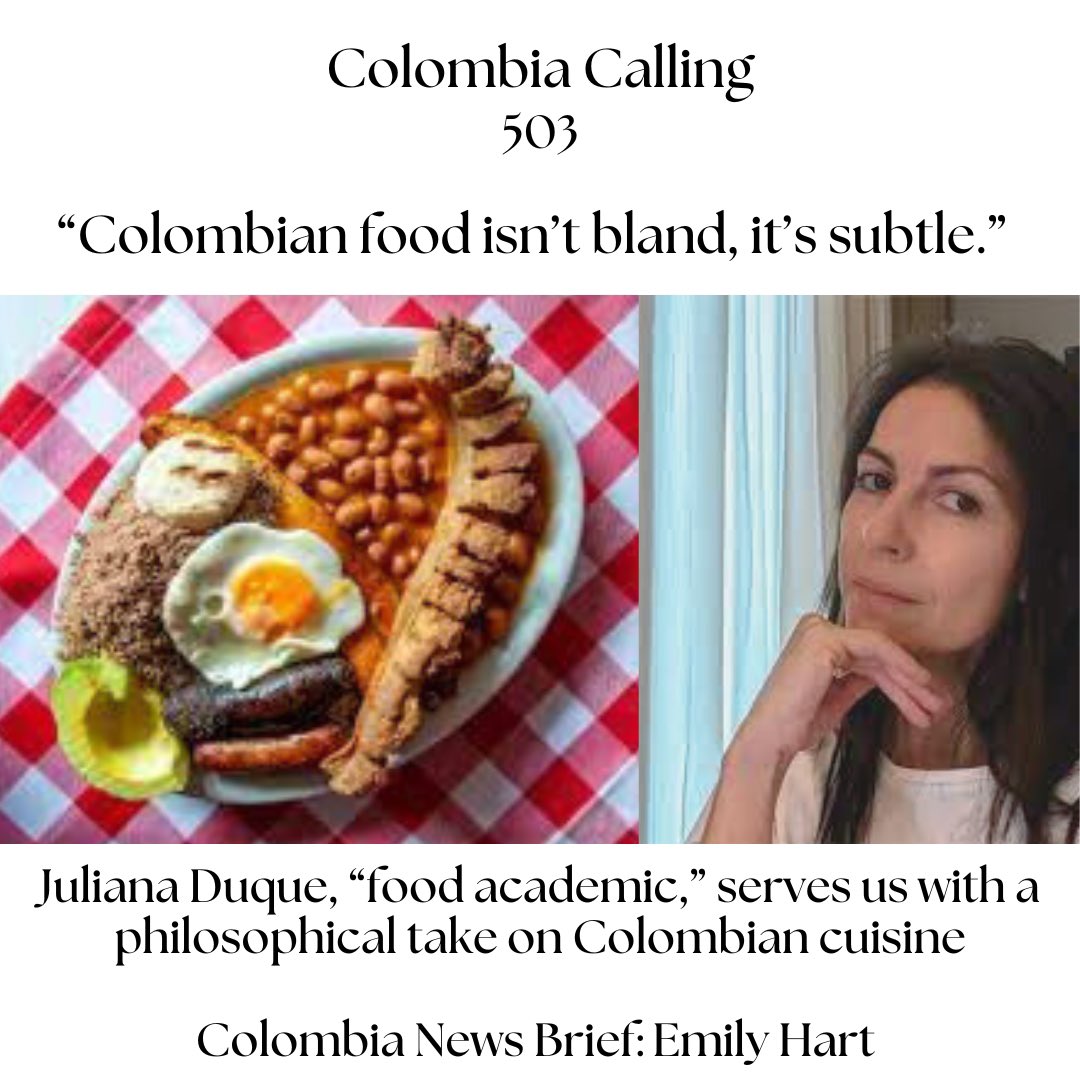 It’s almost as if we discussed #philosophy rather than #cuisine. This is an unmissable episode for those interested in #food m, #culture and the #history of #colombia. open.spotify.com/episode/5oRMtR… #foodie