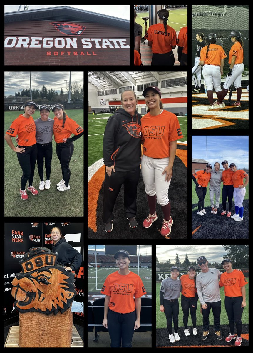 JaydaCrosby2025's tweet photo. I had a fun time @beaversoftball camp this weekend. Being able to play outfield &amp; learn from one of the best outfielders, @lauraberg44, &amp; playing on Kelly Field were the highlights of my weekend. TY Coaches, staff &amp; players for a great weekend.  #gobevs @BatbustersC @CoachLisle https://t.co/qyciKweN69