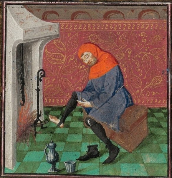 EMedievales's tweet photo. C'est l'heure de se réchauffer les #pieds 😉 dans les Heures de Nôtre Dame (usage de Troyes et Sens ), 1470
#Bibliothèque Houghton, Université Harvard, ms Richardson 7.
#medieval #history #moyenage https://t.co/no8z9uxSt3