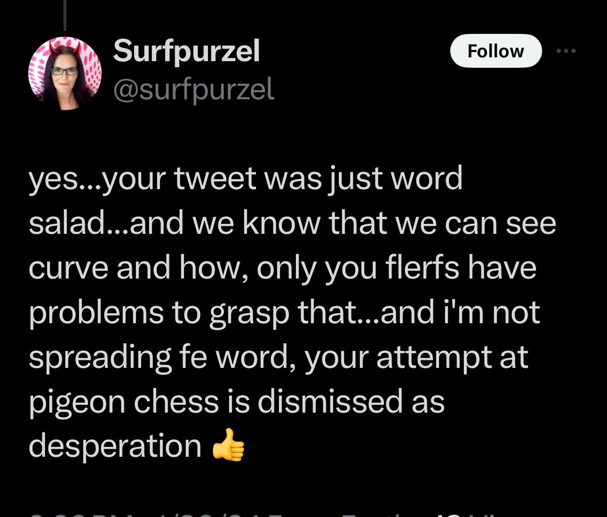 NoNameFlatEarth's tweet photo. @surfpurzel @Kevinmillingto6 @DianeLeigh76 @French__Raven @DreadPirateDavy @TBRagsdale1 @RealAceFox1 @FooleryT @ReillyOToole1 @laughchem @theGuffa @Lokyagain @Loboloc19529892 @ThatGuyM88 @Mctoon27 @ianfmusgrave @umfpt @ken_caudle @sly_sparkane @badibulgator @barberdan92 @mrjaybeevee @hughesnft30771 @Freak0nIine @EarthIsLevel @wiguy45 @amelia_headass @CugaltheClever @ITSFLATDUMBASS @Tomblvd @CryptoStu3 @DrunkIrish_62 @PearSpheroid @MawMwaD @ezleija @hombreingles @JMichaelsonUT @Grizzified2 @deploribus17 @JaydenW67403763 @GreenNorm @JohnQAdams6748 @GordonSBrooks @Keetb999k @Danny459673 @DenEvigeEtter @forthemasses @ThriftyKen @ModelAyshaMirza @RedsRhetoric speaking of word salad….too fucking easy. https://t.co/jO74QmM62b