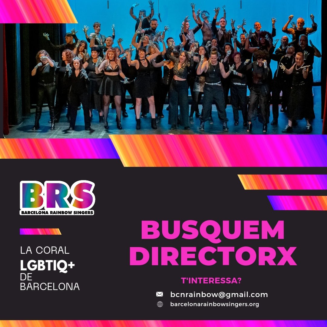 T'agradaria dirigir #BRS?
Et volem conèixer!

Escriu-nos a bcnrainbow@gmail.com